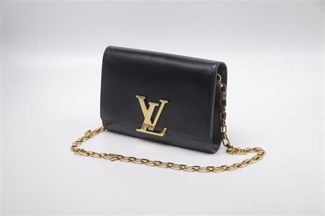 louis vuitton black purse with chain|authentic black louis vuitton purses.